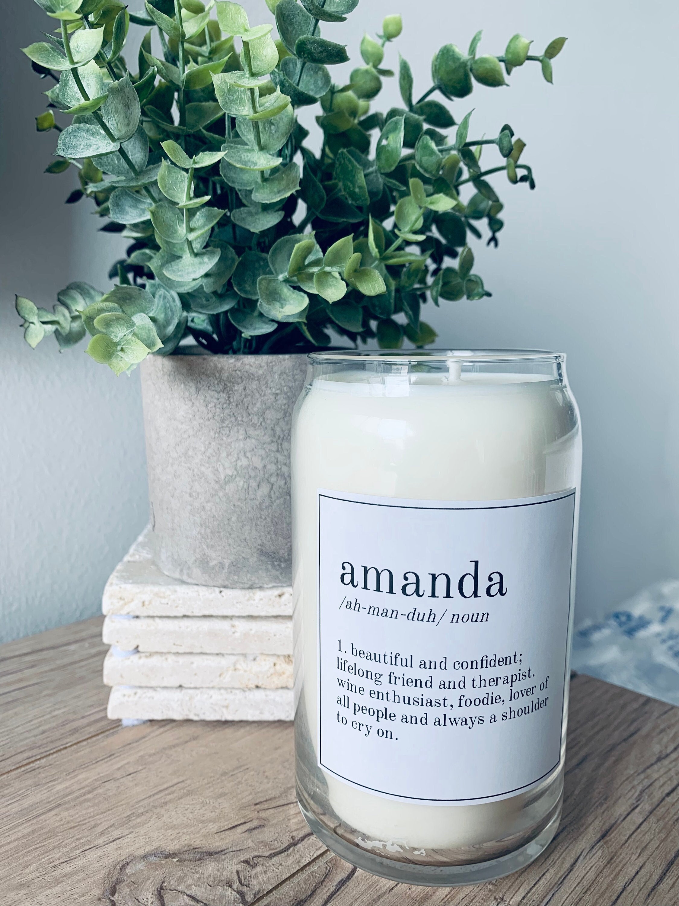 FREE SHIPPING - custom name candles - soy candles - birthday candles …