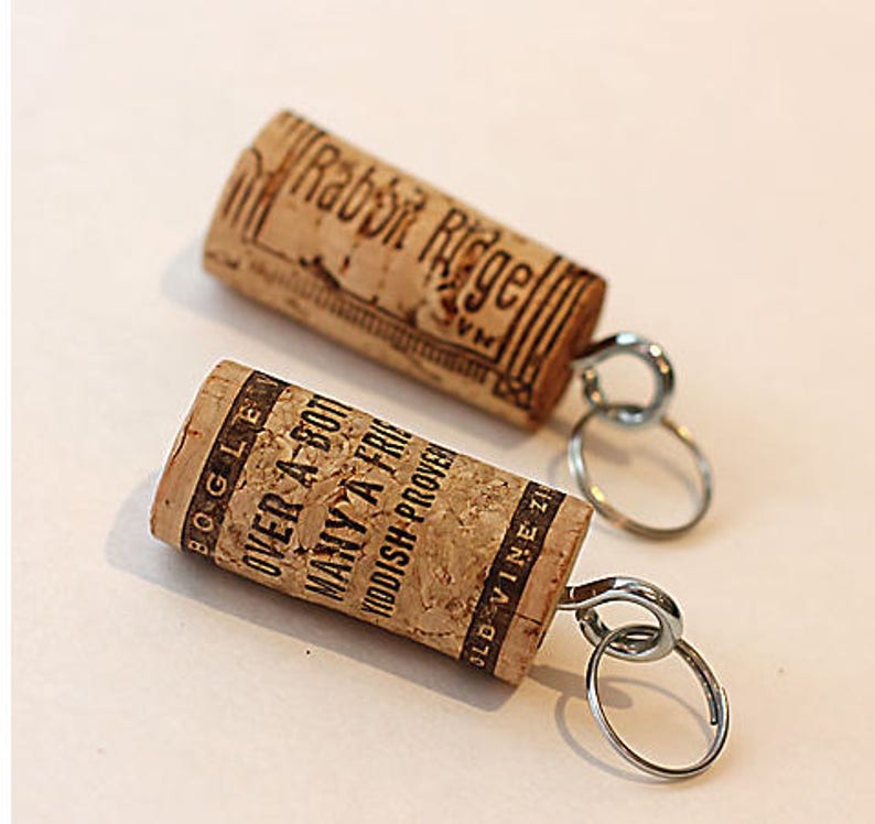 Wine cork keychain gifts for wine lovers wine cork gifts Etsy
