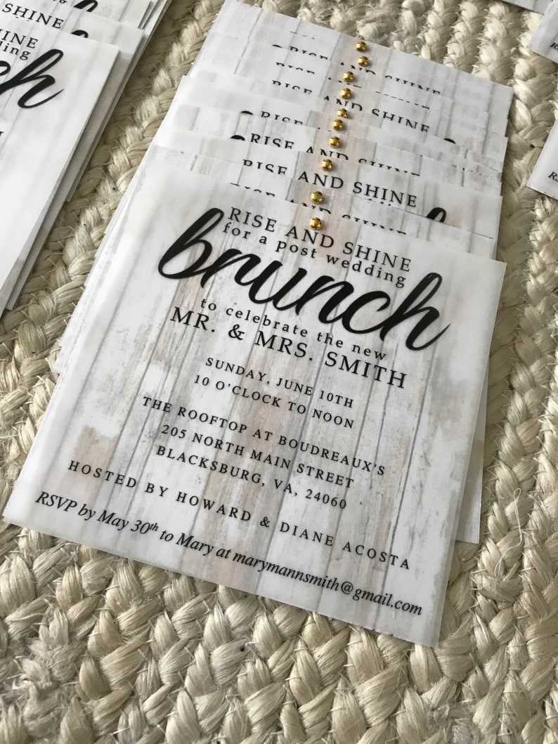 Custom Invitations Vellum Invitations Wedding Invitations Etsy