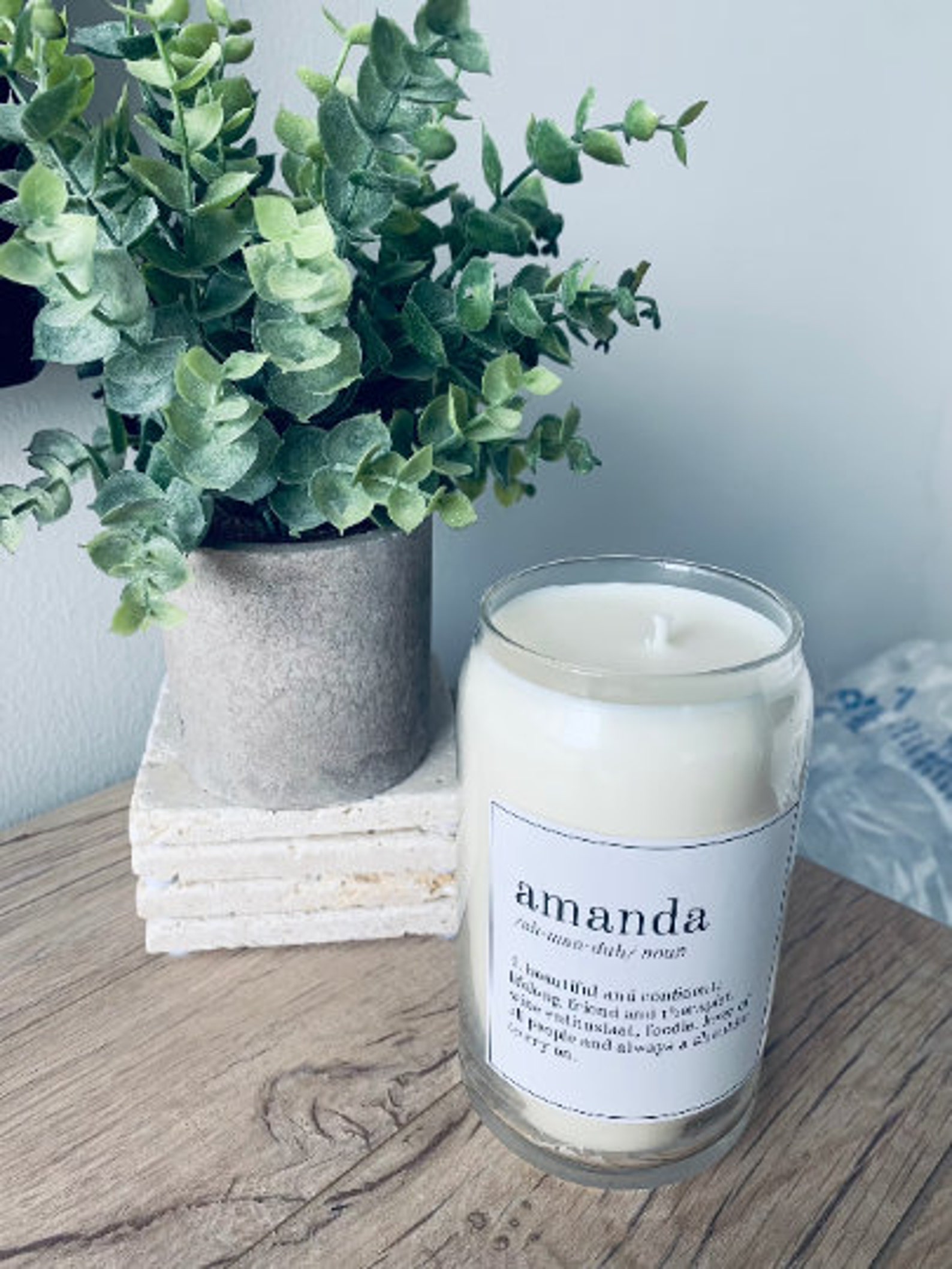 FREE SHIPPING Custom Name Candles Soy Candles Birthday Etsy