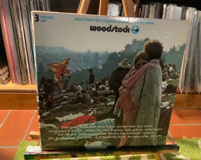 Woodstock vinyl record album "music from the original soundtrack and more"