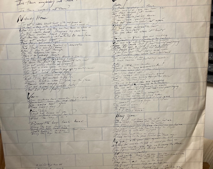 Pink Floyd Vinyl Record Album "The Wall"