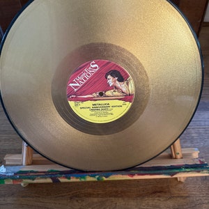 Metallica Gold LP Record Signature Display - Gold Record Outlet Album and  Disc Collectible Memorabilia