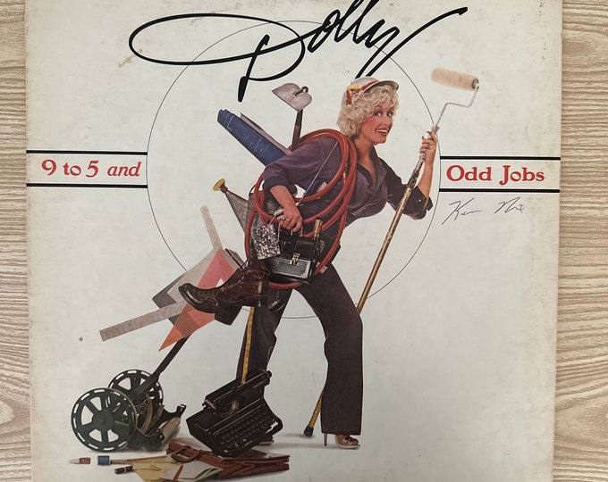 Dolly Parton vinyl lp record album music collector's item 9 to 5 and Odd Jobs music record perfect for your record collection or as a gift!
