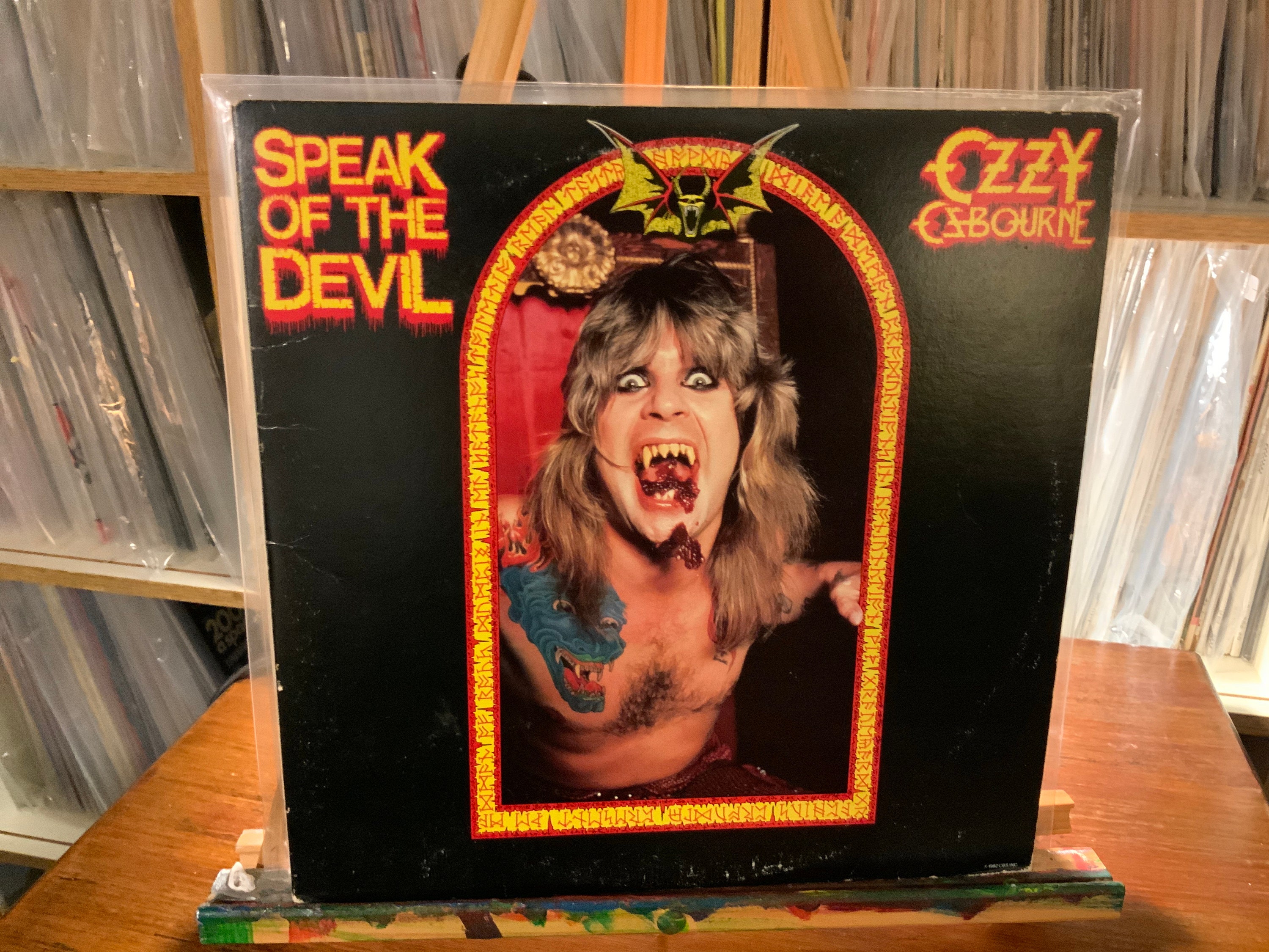 Ozzy Osbourne vinyl record album “Speak of the Devil”