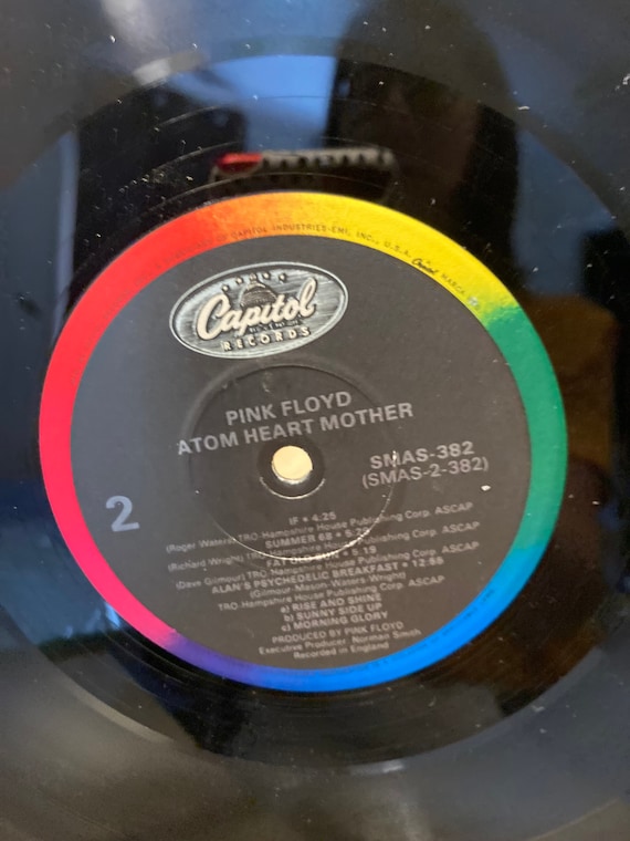 Pink Floyd Atom Heart Mother Vinyl LP | 1983 Capitol Prog Rock