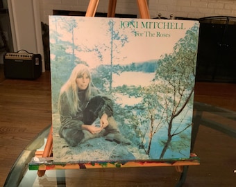 Joni Mitchell For the Roses Vinilo LP 1972 Asylum Records Carpeta desplegable Álbum de folk rock VG++