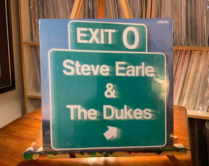 Steve Earle and The Dukes vinyl record album “Exit O”