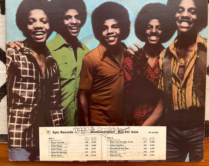 The Jacksons Vinyl Record Album 1976 Jackson 5 music record soul R&B record album vinyl collector's album DEMO copy FREE US Shipping