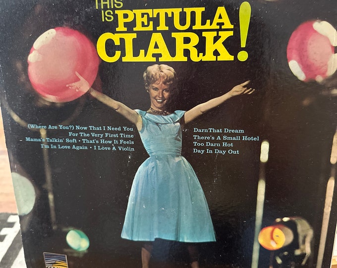 Petunia Clark "This is Petulia Clark" vinyl record album