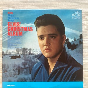 Elvis Presley vinyl record album-Elvis&#39; Christmas Album 1964 Original vintage vinyl
