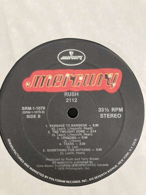 Rush Vinyl Record Album 