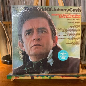 Johnny Cash &quot;The World Of&quot; Vinyl Record - Double Album, Near Mint