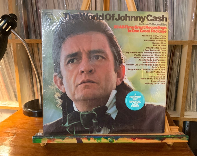 Johnny Cash vinyl record album “The World of Johnny Cash” double album