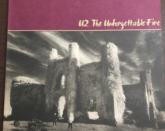 U2 Vinyl Record Album "The Unforgettable Fire"