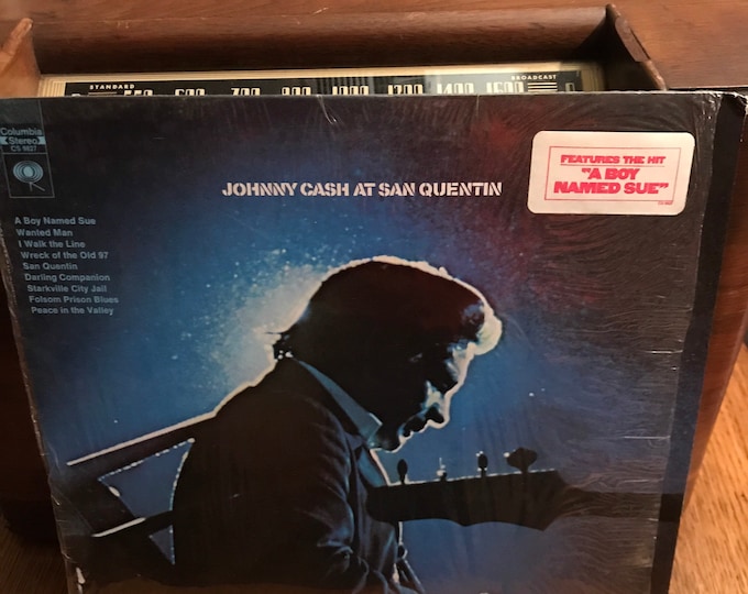 Johnny Cash at San Quentin Vinyl Record, 1969 Pressing, Columbia C 9827