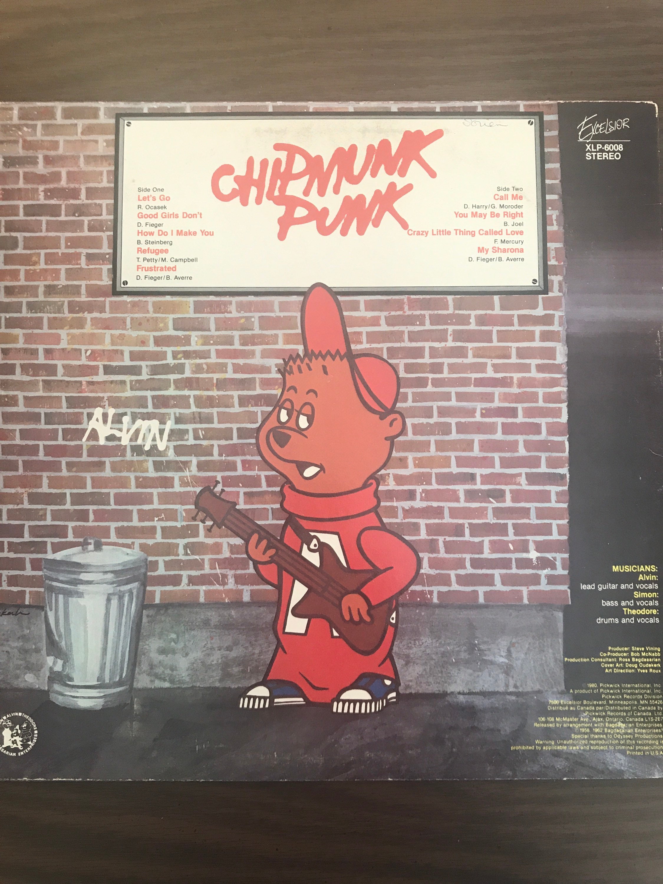 Chipmunks Vinyl Record Album chipmunk Punk Etsy