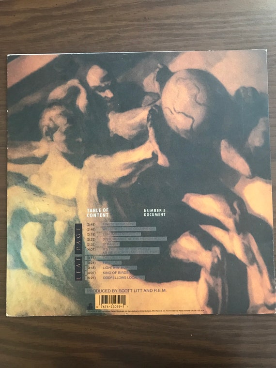R.E.M. Vinyl Record Album 