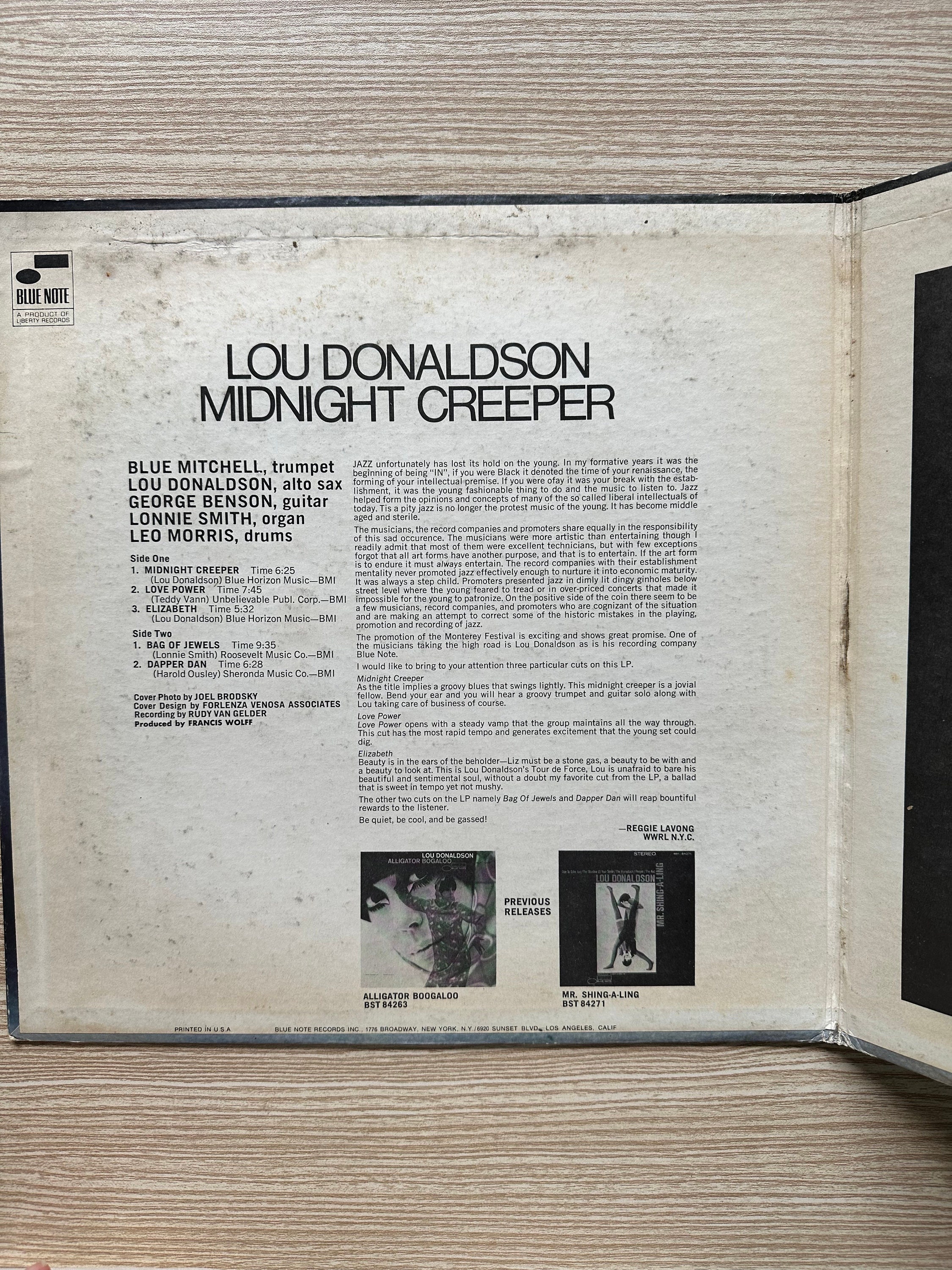 Álbum de vinil de Lou Donaldson 