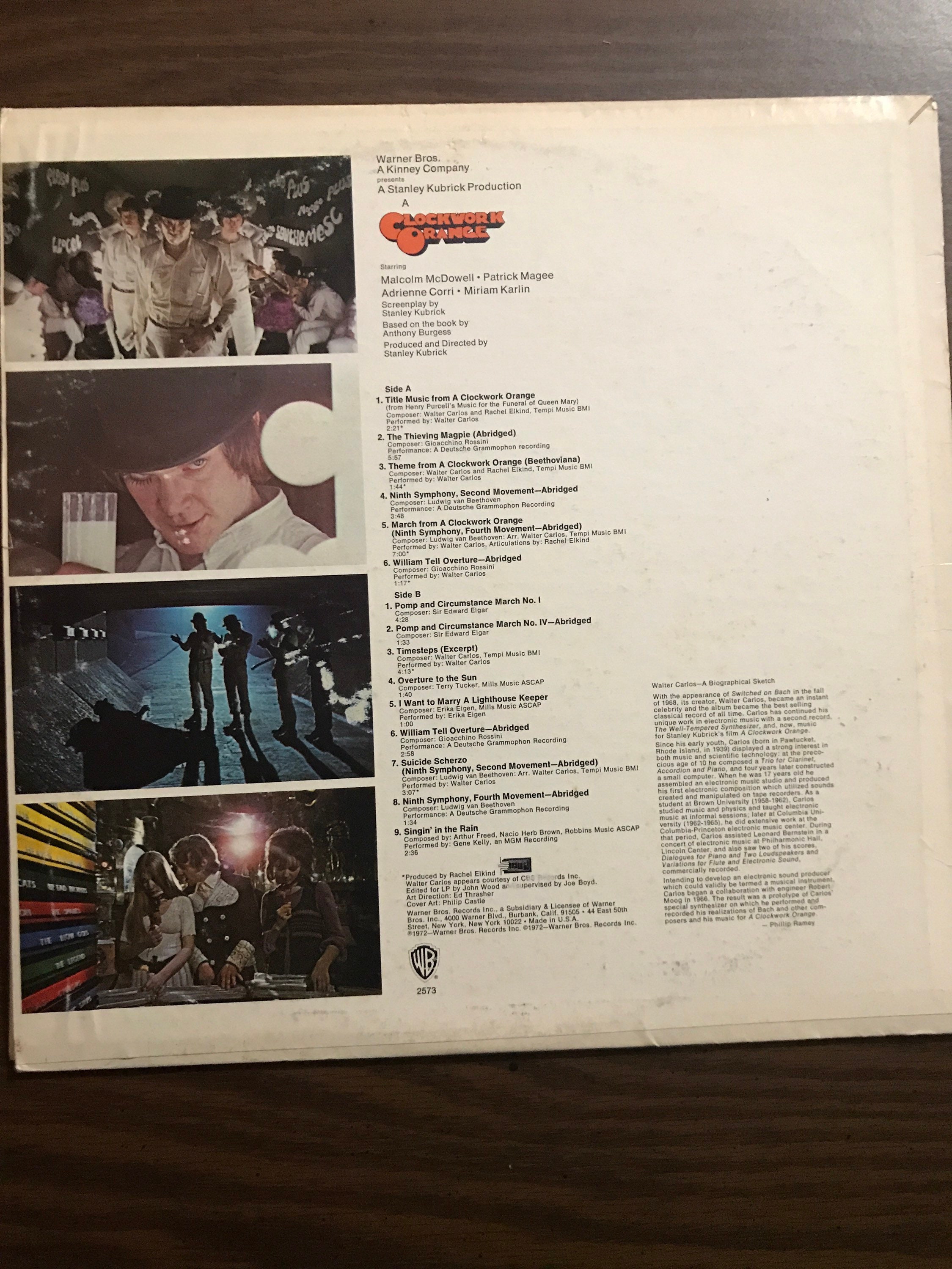 Clockwork Orange Soundtrack Vinyl Record Album Etsy