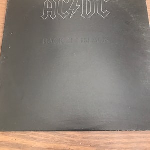 AC/DC「バック・イン・ブラック」ビニールレコードアルバム