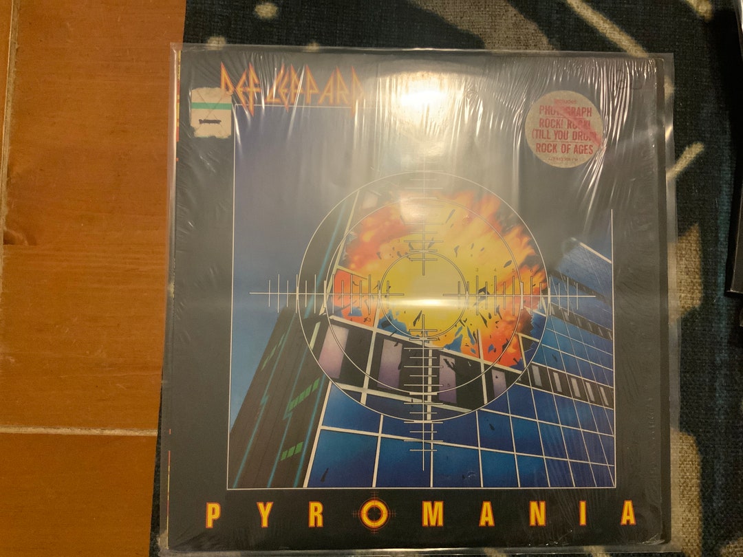Def Leppard Vinyl Record Album pyromania in Shrink Wrap With Etsy