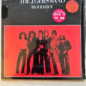 J Geils Band Vinyl Record Album &quot;Bloodshot&quot; 1973 red vinyl