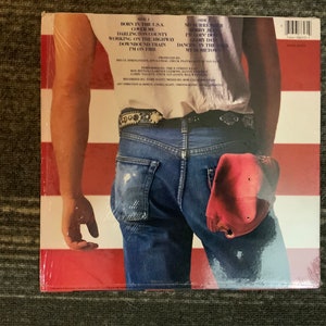 Bruce Springsteen vinylmrecord “Born in the USA” in shrink wrap with hype sticker