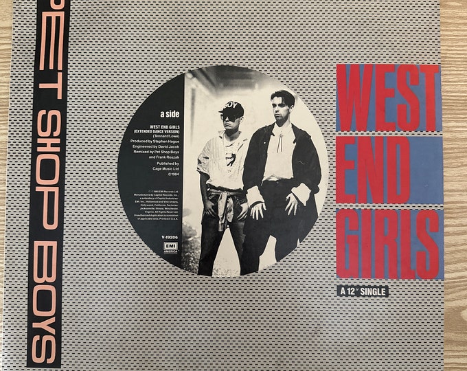 Pet Shop Boys Vinyl Record Album "West End Girls"