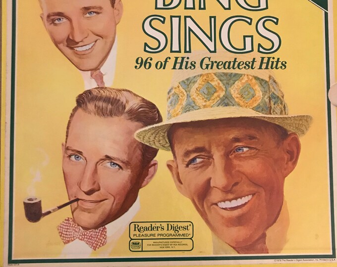 Bing Crosby Vinyl Record Album "Bing Sings 96 of his Greatest Hits"