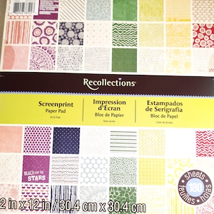 Papel para álbum de recortes de recuerdos - 2 libros - páginas de 30 x 30 cm