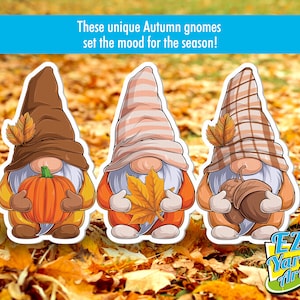 Fall Gnomes Outdoor Weatherproof Decoration