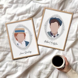 Anne of Green Gables Wall Art Library Art Book Nook Decor Reading Corner Wall Art Anne Shirley Art Print Gilbert Blythe Green Gables Fandom