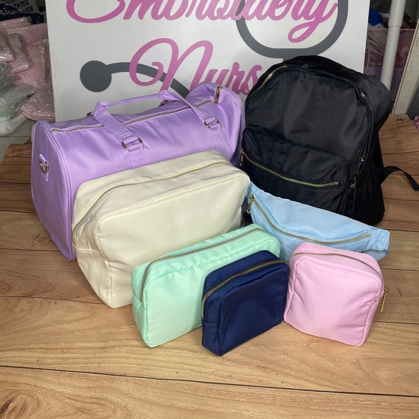 Nylon Bags - Nylon Totes - Nylon Backpacks - Nylon Fanny Packs - Nylon Cosmetic Bags, multiple sizes - Blank