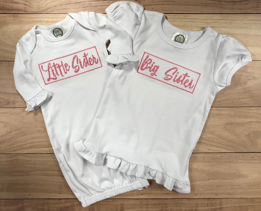 Big Sister Little Sister Faux Smocked 