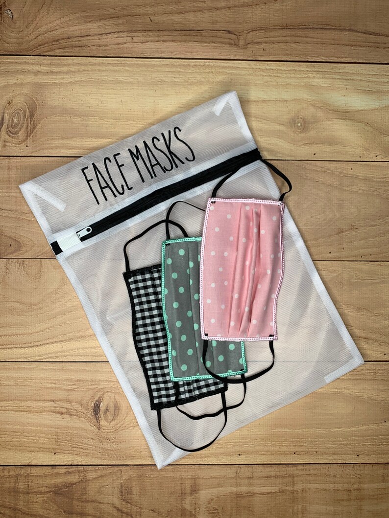 Face Mask Laundry Bag Mesh bag for washing reusable face Etsy