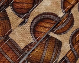Whiskey Barrels Lanyard/Wristlet, Keychain, Keyfob, ID Badge Holder, Teacher Gift, Breakaway, Drink