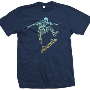 Skater T Shirt - Skateboarding T Shirt - Skateboard Shirt - 3 colour options to choose - XS to 5XL