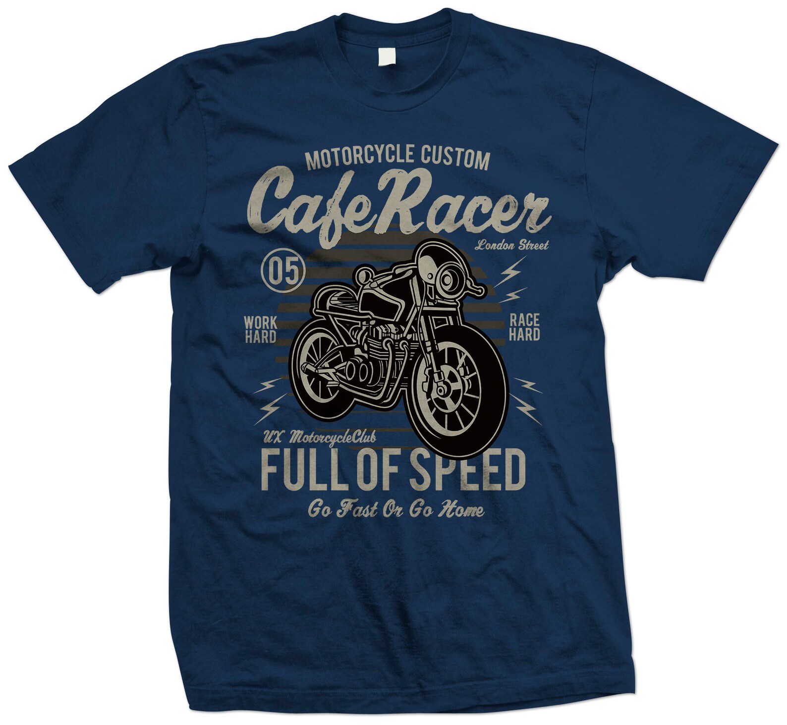 Cafe Racer Custom Motorcycle T Shirt Go Fast or Go Home - Etsy