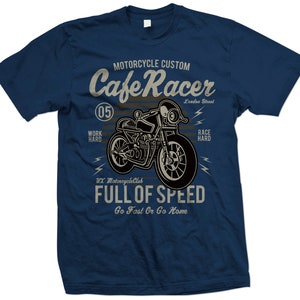 Cafe Racer Custom Motorcycle T Shirt Go Fast or Go Home - Etsy