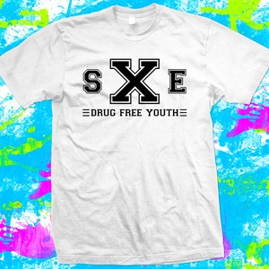 Straight Edge Drug Free Youth - T Shirt - 4 colour options - Small to 3XL image 4