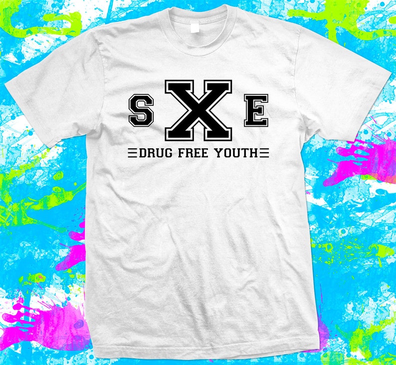 Straight Edge Drug Free Youth - T Shirt - 4 colour options - Small to 3XL image 4