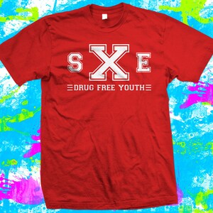 Straight Edge Drug Free Youth - T Shirt - 4 colour options - Small to 3XL image 5