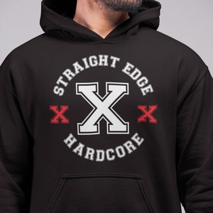 Straight Edge Hardcore Hoodie - Extra Small to 5XL - X Hoodie - Etsy
