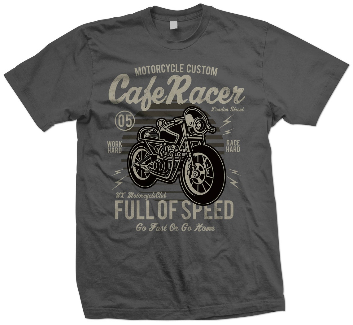 Cafe Racer Custom Motorcycle T Shirt Go Fast or Go Home - Etsy