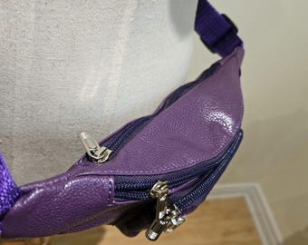 バッグ archive diesel leather waist bag purple PURPLE Leather Fanny Pack Belt Bag Waist Bag Hip Bag