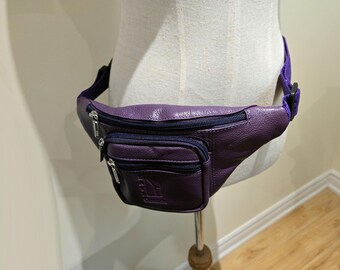 バッグ archive diesel leather waist bag purple PURPLE Leather Fanny Pack Belt Bag Waist Bag Hip Bag