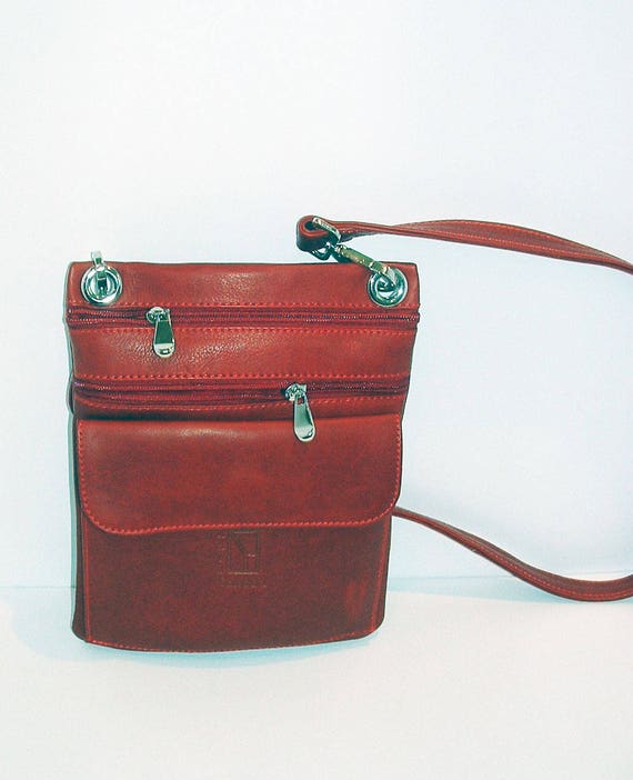 red crossbody bag men