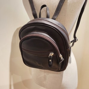 PETIT SAC À DOS EN CUIR Femme sac à main sac par Katz, marron femme petit sac en cuir véritable sac à dos fait main sac à main cadeau pour sac à dos femme