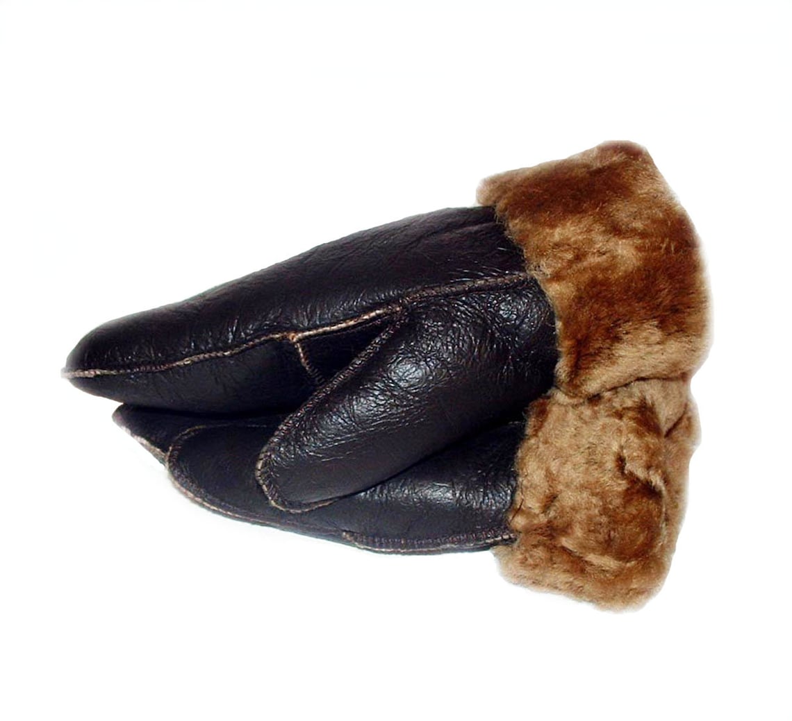 Sheepskin shearling Mittens Etsy